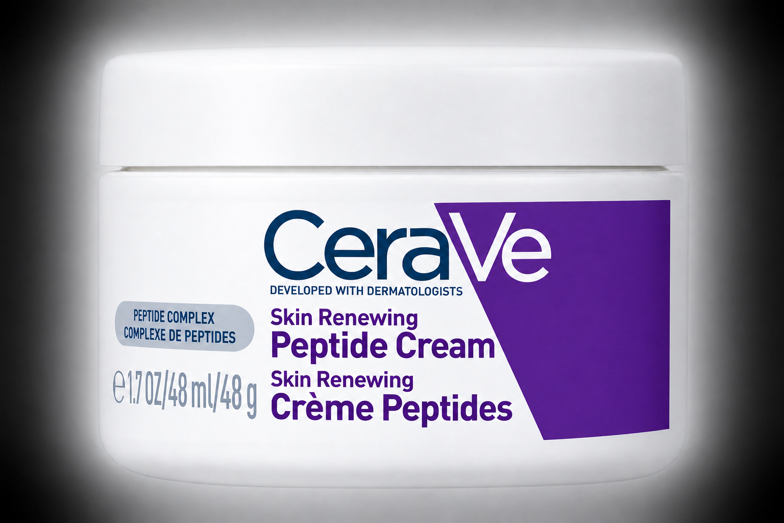 CeraVe Skin Renewing Peptide Cream jar